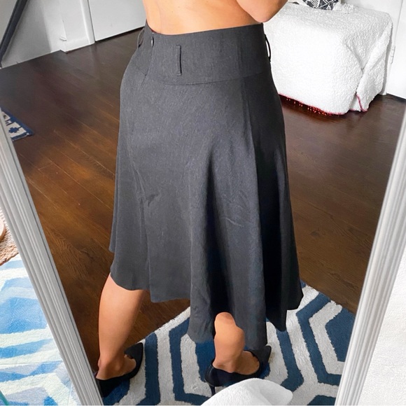 🍂 TOULOUSE GREY HIGH WAIST A-LINE SKIRT! - Picture 4 of 14